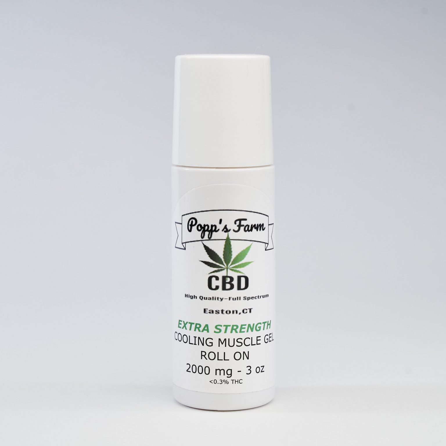 CBD Roll On Extra Strength 2000mg - Popp's Farm